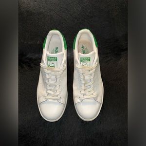 Adidas White & Green Stan Smith (size 10)